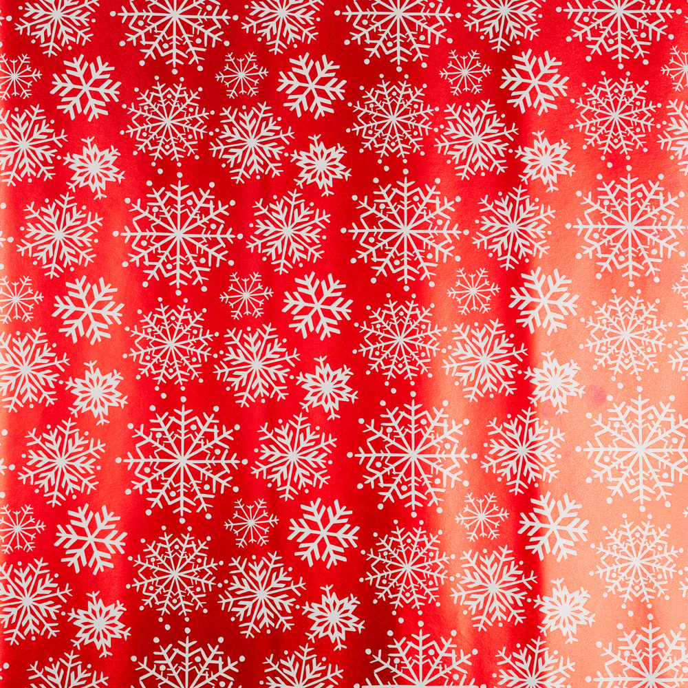 Snowy Holiday Foil Wrapping Paper Set (100 Sq Ft) - 4 Rolls