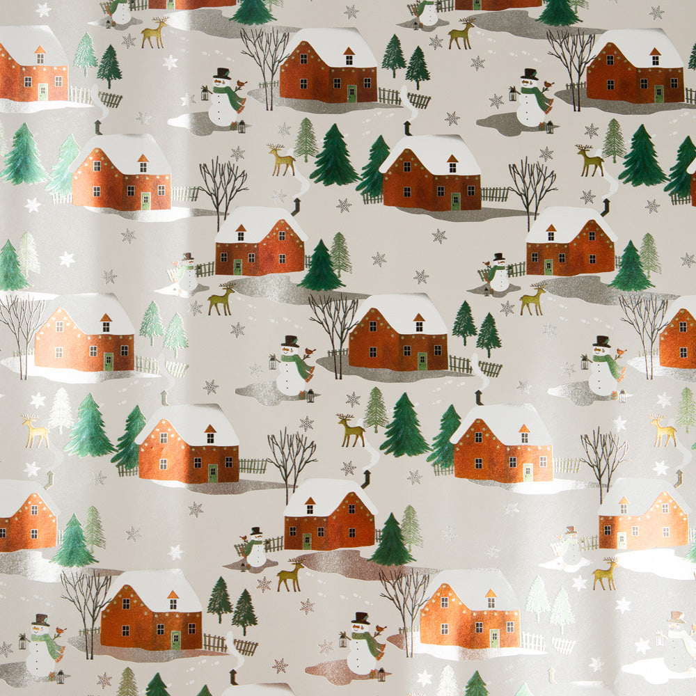Holographic Merry Christmas Wrapping Paper Set (100 Sq Ft) - 4 Rolls