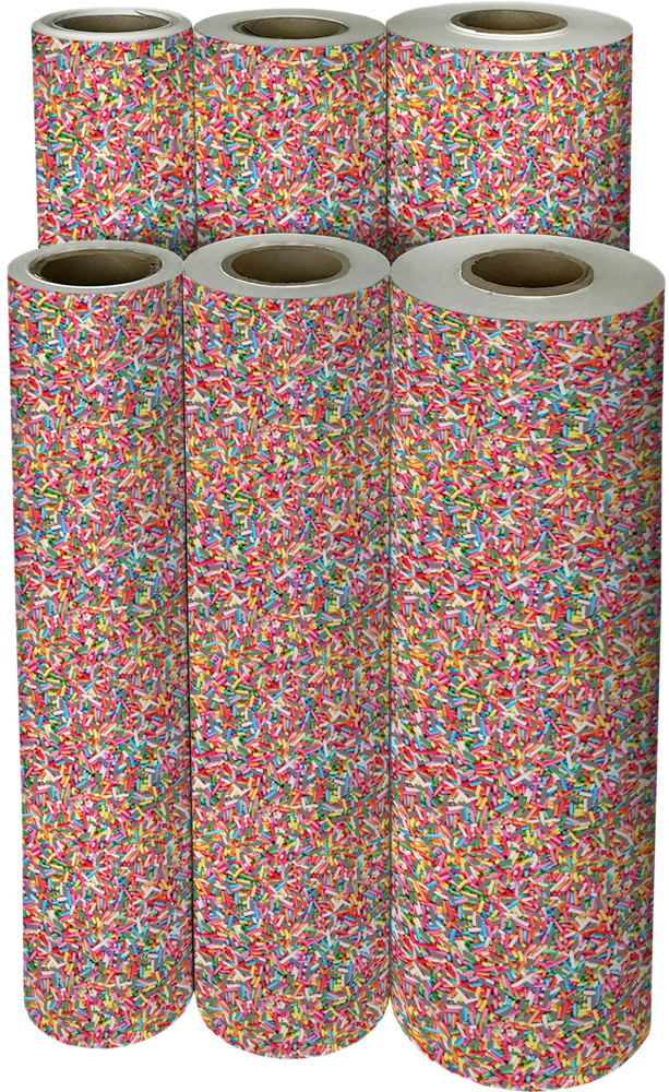 Sprinkles 24" x 208' Bulk Wrapping Paper (416 Sq Ft)