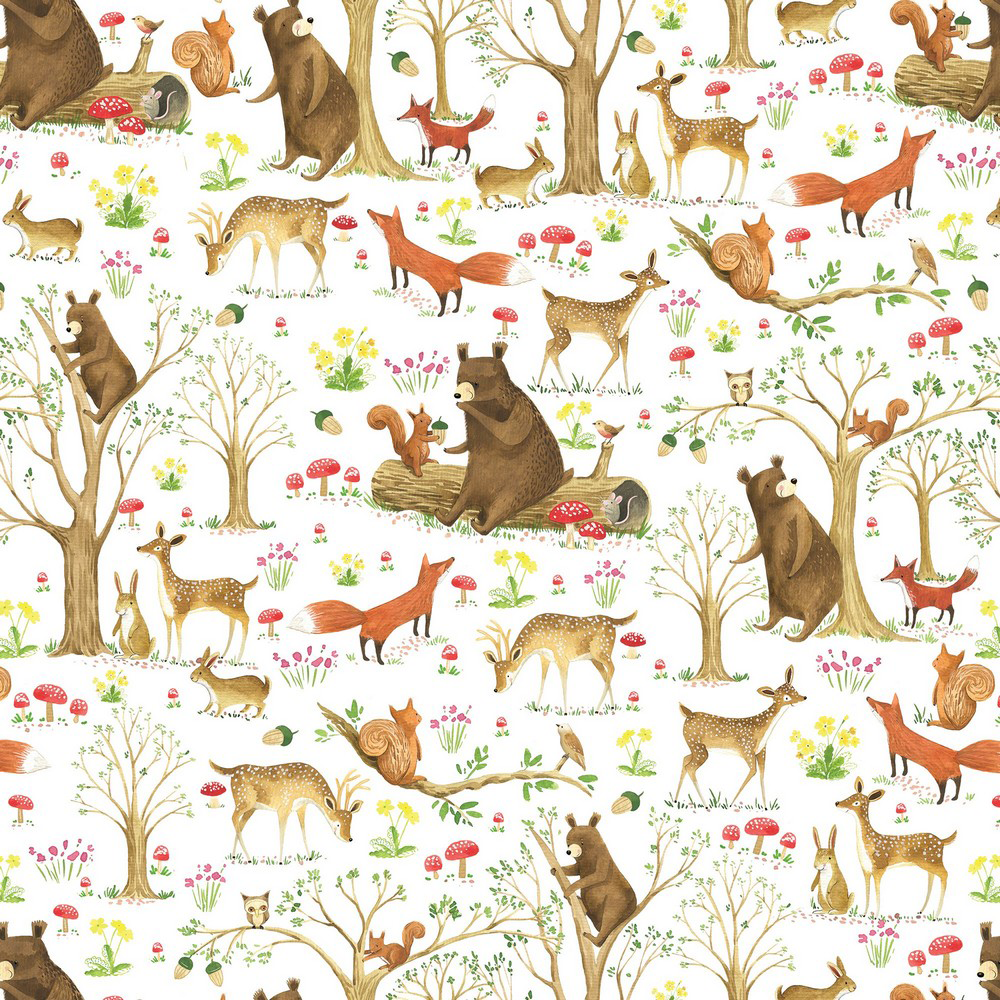Fairytale Forest 24" x 417' Bulk Wrapping Paper (834 Sq Ft)