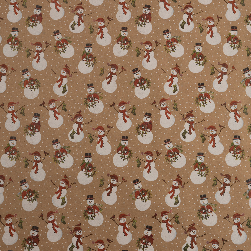 Kraft Christmas Wrapping Paper Set (125 Sq Ft) - 5 Rolls