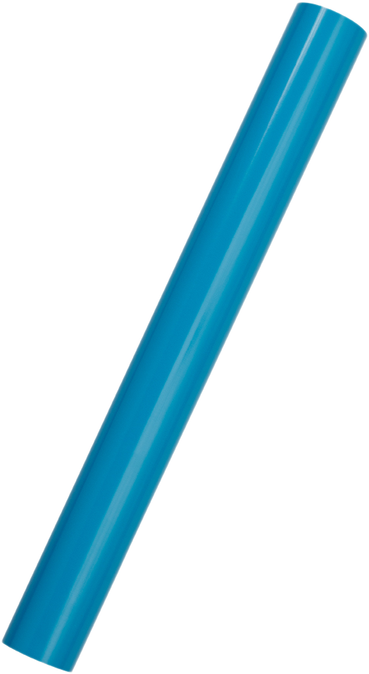 Bright Blue Glossy Wrapping Paper - Short Mini Roll (26.3 Sq Ft)