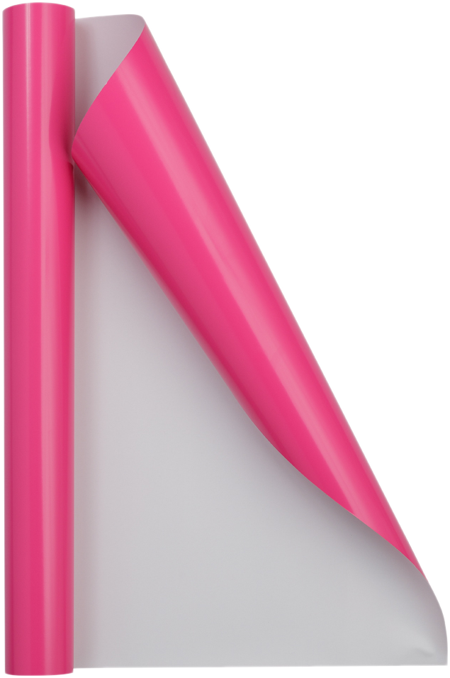 Fuchsia Glossy Wrapping Paper - Short Mini Roll (26.3 Sq Ft)