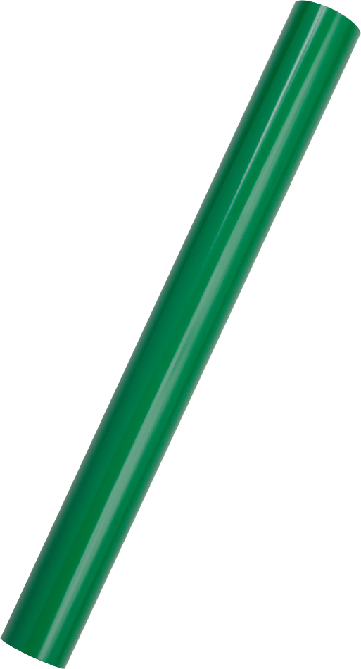 Green Glossy Wrapping Paper - Short Mini Roll (26.3 Sq Ft)