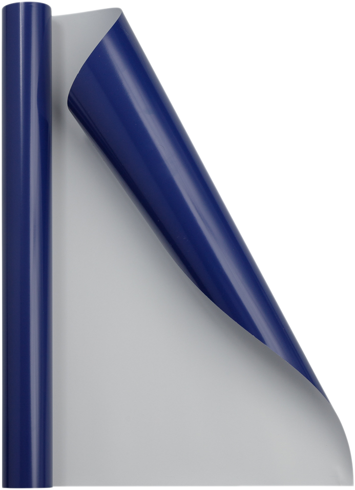 Dark Royal Blue Glossy Wrapping Paper - Short Mini Roll (26.3 Sq Ft)