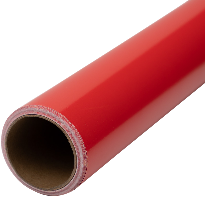 Red Glossy Wrapping Paper - Short Mini Roll (26.3 Sq Ft)