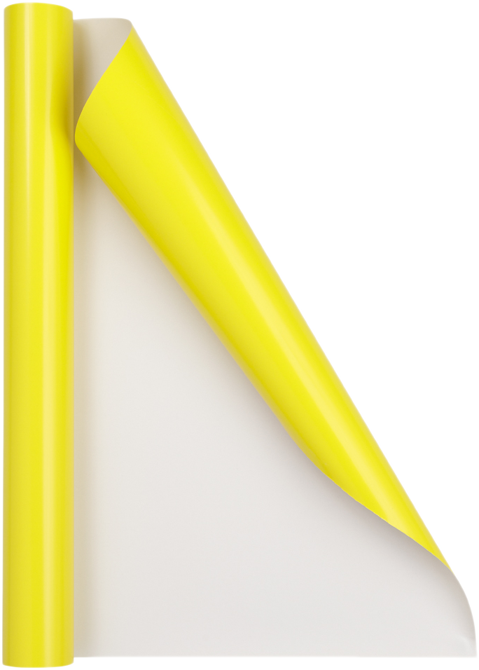 Yellow Glossy Wrapping Paper - Short Mini Roll (26.3 Sq Ft)
