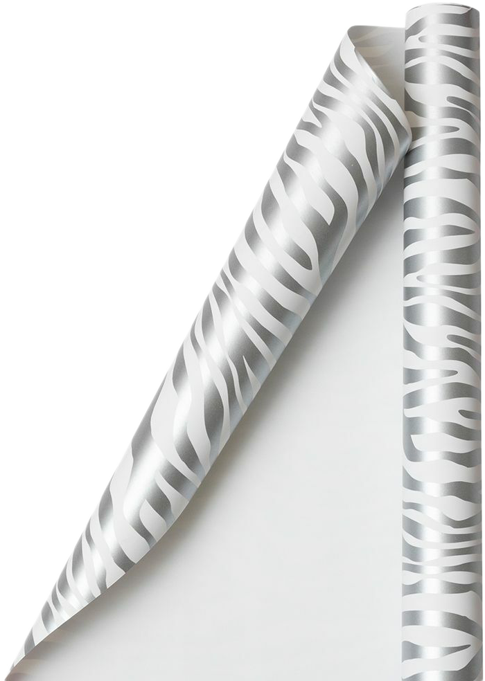 Silver Safari Wrapping Paper (25 Sq Ft)