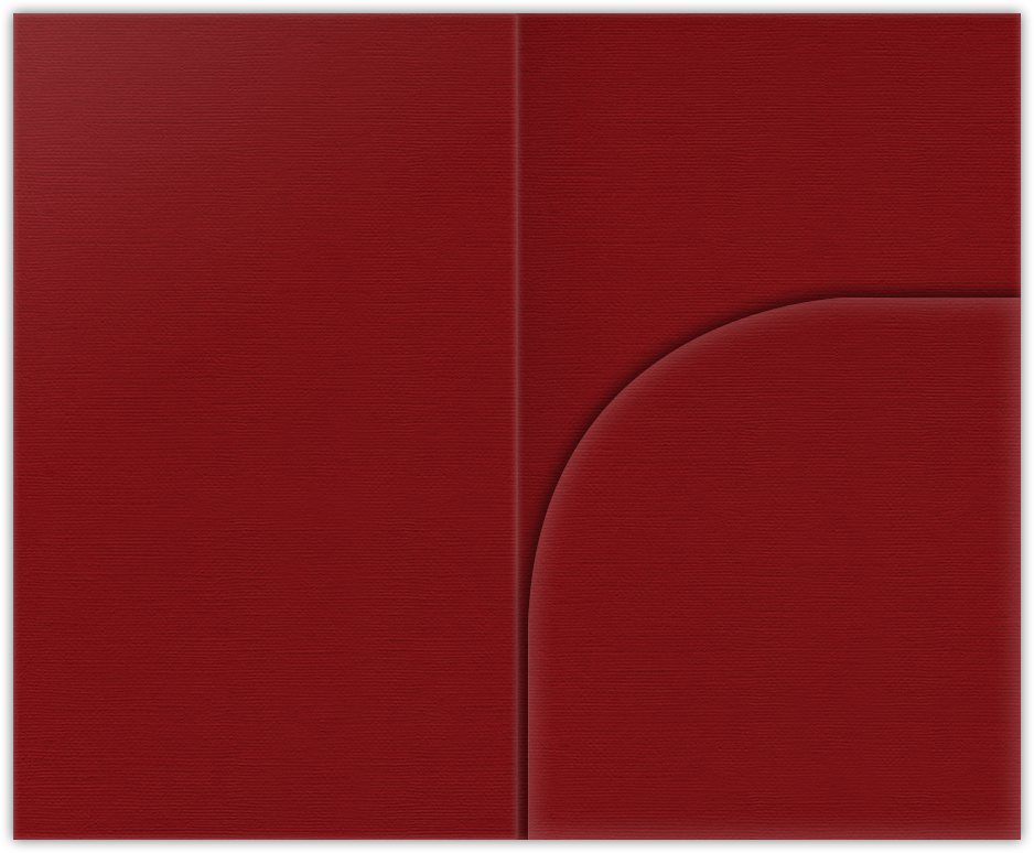 Red Hopsack 90lb 2 3/4 x 4 1/2 One Curved Pocket Key Card Holders with 3 Inch Pocket