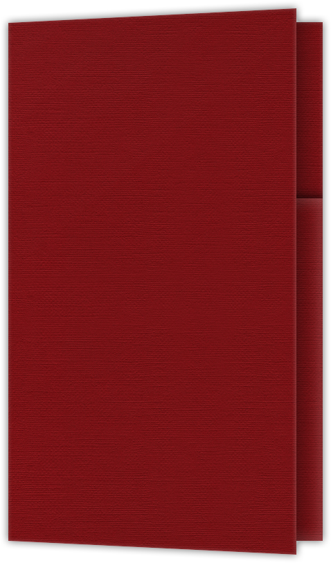 Red Hopsack 90lb 2 3/4 x 4 1/2 One Curved Pocket Key Card Holders with 3 Inch Pocket