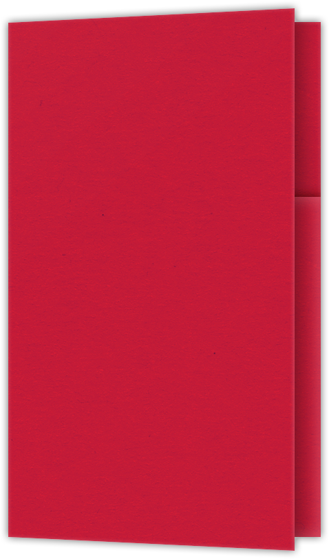 Wild Cherry Vellum 100lb 2 3/4 x 4 1/2 One Curved Pocket Key Card Holders with 3 Inch Pocket