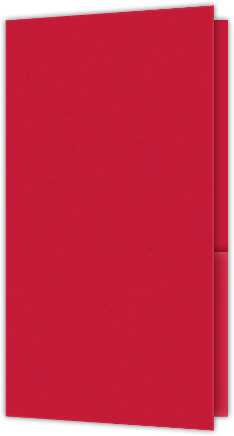 Wild Cherry Vellum 100lb 3 3/8 x 6 One Pocket Key Card Holders with 2 1/2 Inch Pocket