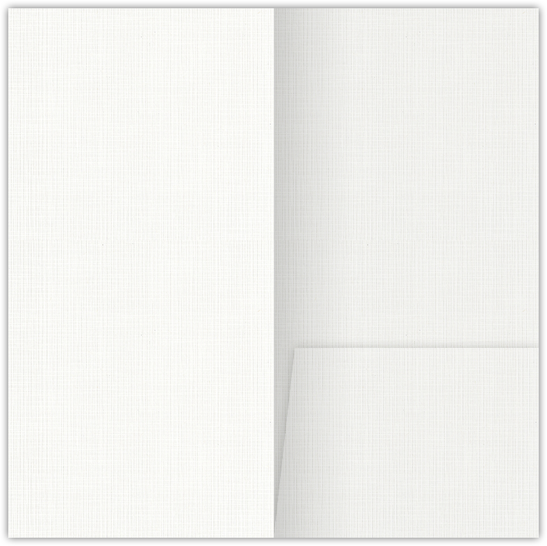 Bright White Linen 80lb 3 1/2 x 7 One Pocket Key Card Holders with 2 1/2 Inch Pocket