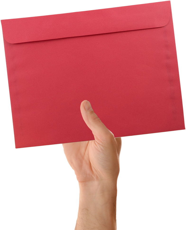 Red 24lb 9 x 12 Booklet Envelopes