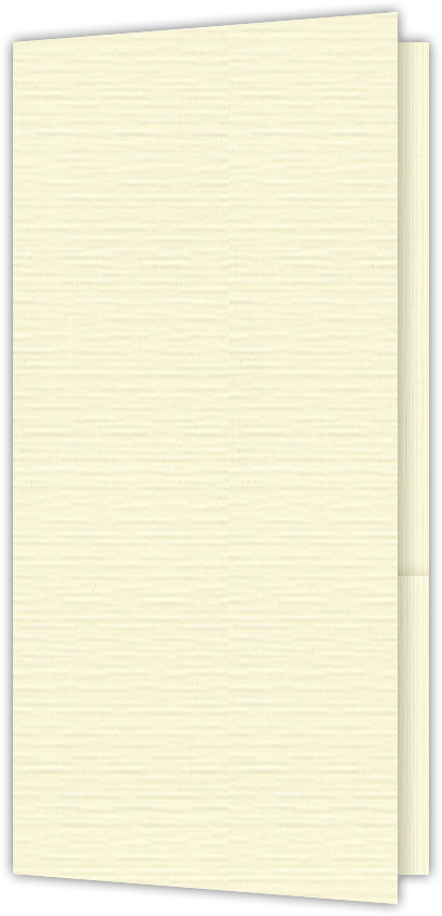 Natural White Linen 100lb 3 1/2 x 7 One Pocket Key Card Holders with 2 1/2 Inch Pocket