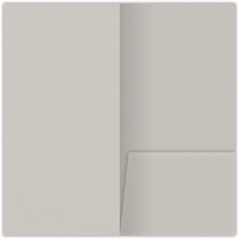Natural White Smooth 80lb 3 1/2 x 7 One Pocket Key Card Holders with 2 1/2 Inch Pocket