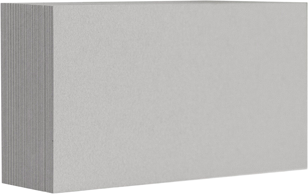 Silver Metallic 100lb 2 x 3 1/2 Blank Note Cards