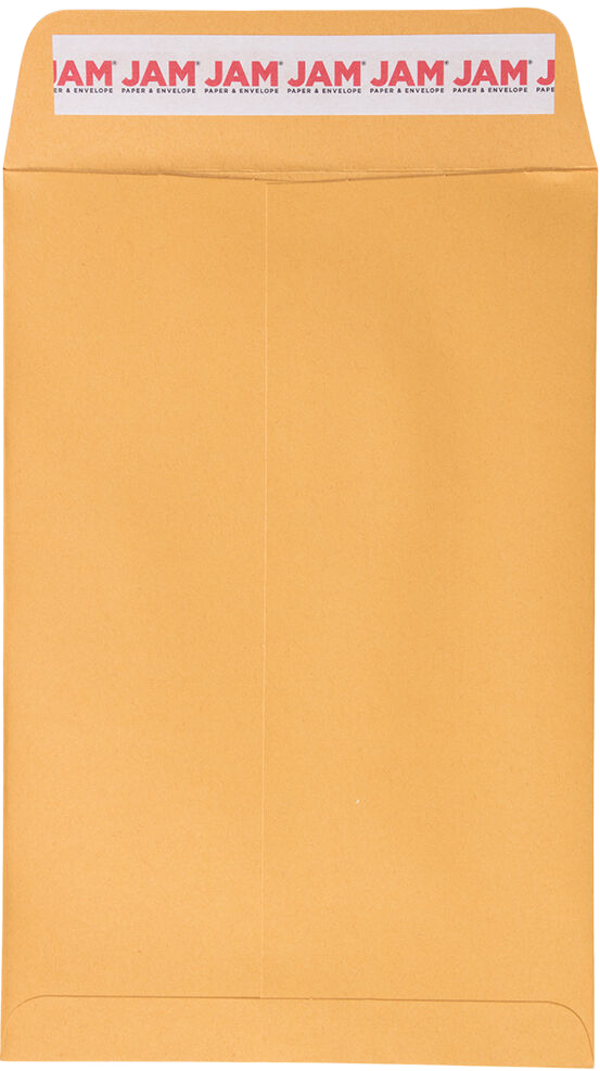 Brown Kraft 28lb 6 x 9 Open End Envelopes with Peel & Seal
