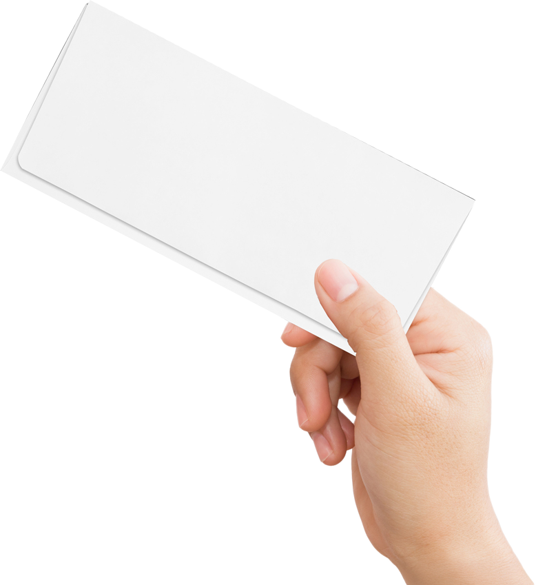 White 24lb Remittance Envelopes (3 7/8 x 8 7/8 Closed)