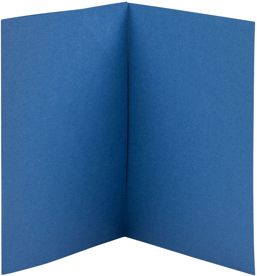 Blue 65lb 5 x 7 Foldover Cards with 25 x 4 Photo Opening