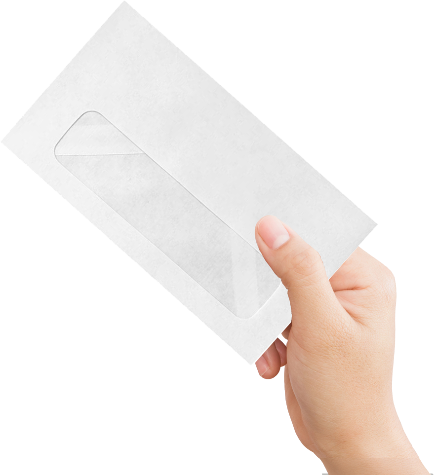 White 24lb #6 3/4 Window Envelopes (3 5/8 x 6 1/2)