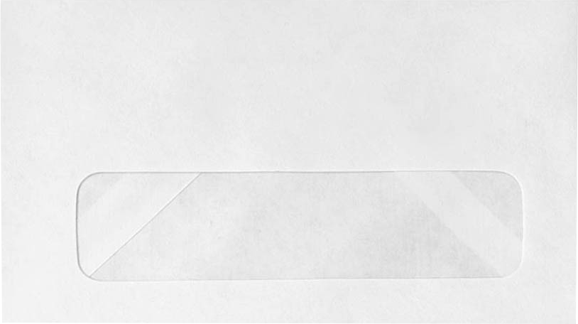 White 24lb #6 3/4 Window Envelopes (3 5/8 x 6 1/2)