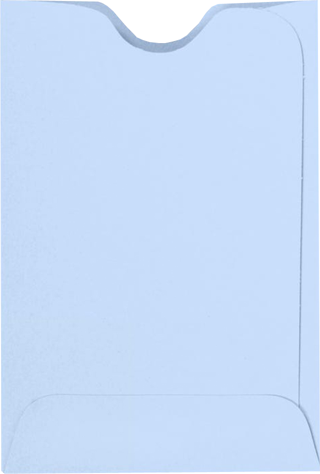 Baby Blue 32lb Credit Card Sleeve (2 3/8 x 3 1/2)