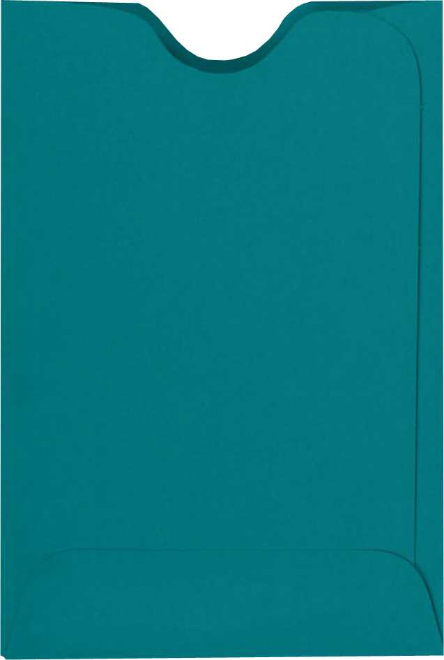 Teal Blue 32lb Credit Card Sleeve (2 3/8 x 3 1/2)