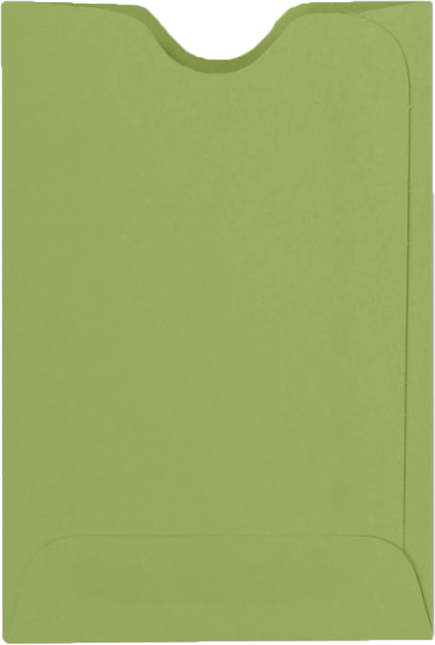 Olive Green 28lb Credit Card Sleeve (2 3/8 x 3 1/2)