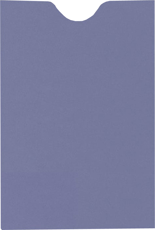 Wisteria Purple 32lb Credit Card Sleeve (2 3/8 x 3 1/2)