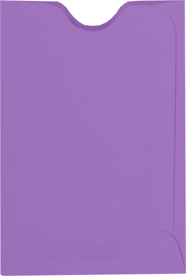 Violet Grape Purple 28lb Credit Card Sleeve (2 3/8 x 3 1/2)