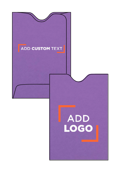 Violet Grape Purple 28lb Credit Card Sleeve (2 3/8 x 3 1/2)