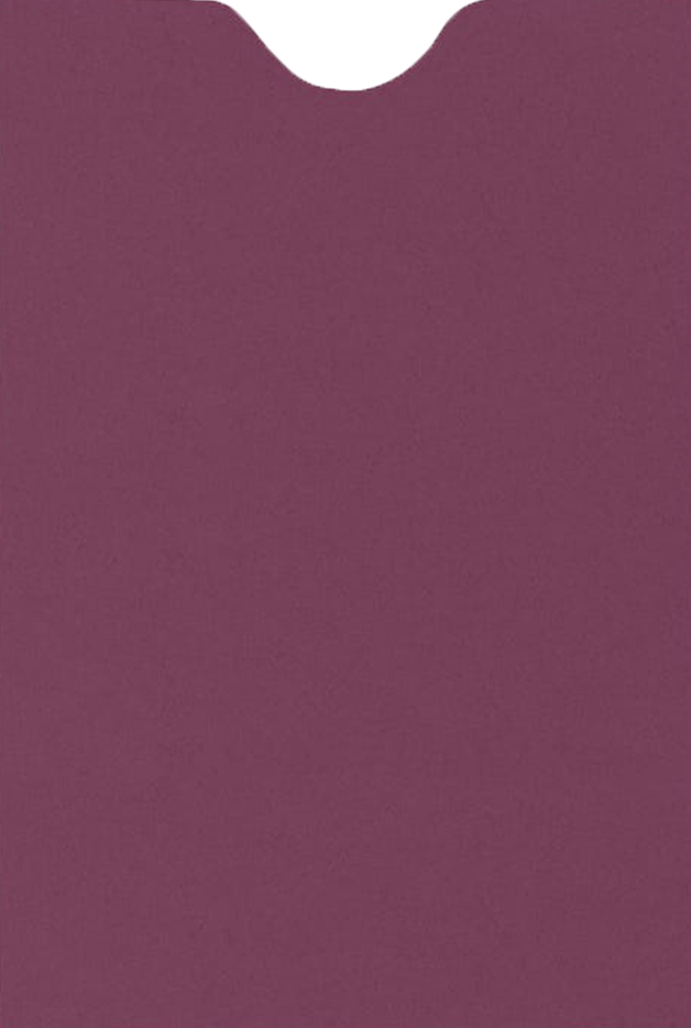 Vintage Plum Purple 32lb Credit Card Sleeve (2 3/8 x 3 1/2)
