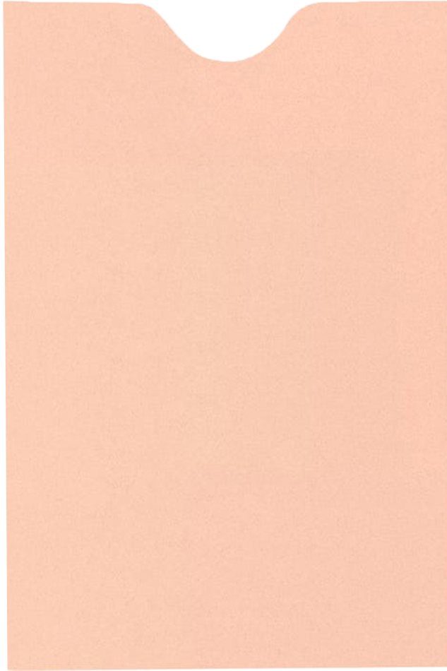 Blush Pink 32lb Credit Card Sleeve (2 3/8 x 3 1/2)