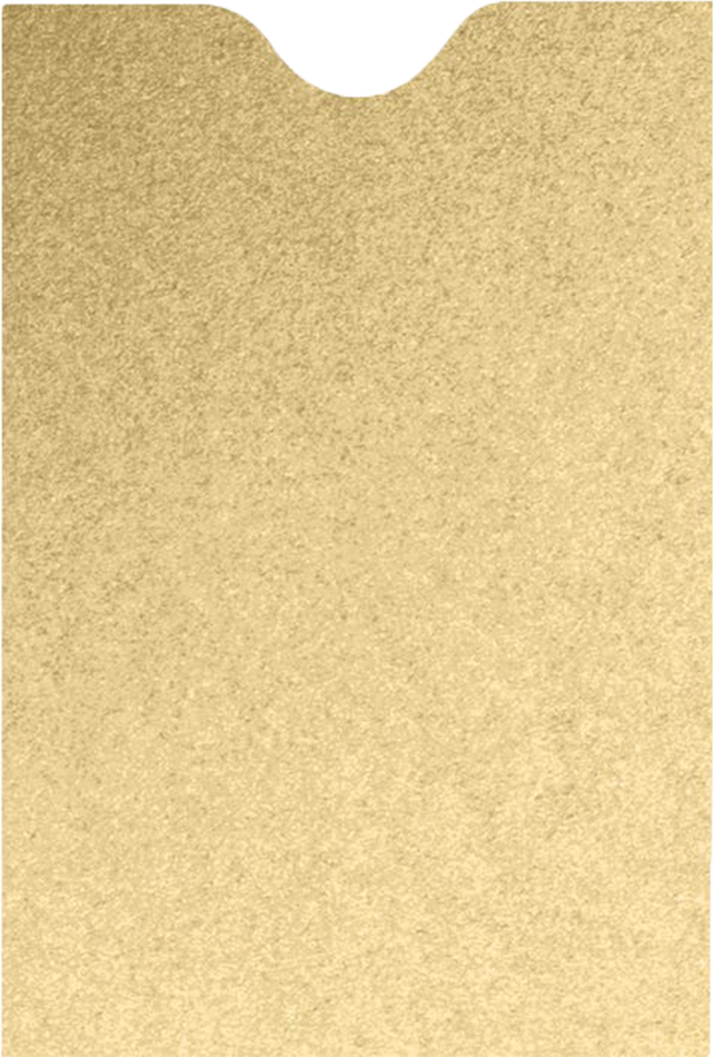 Light Gold Blonde Metallic 32lb Credit Card Sleeve (2 3/8 x 3 1/2)