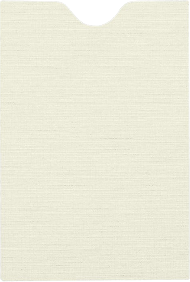 Natural Linen 32lb Credit Card Sleeve (2 3/8 x 3 1/2)