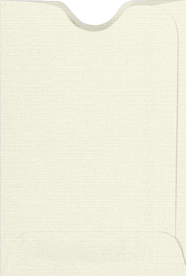Natural Linen 32lb Credit Card Sleeve (2 3/8 x 3 1/2)