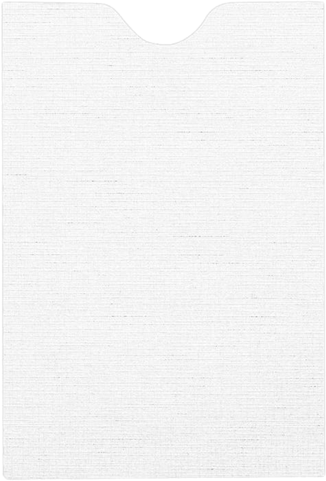 White Linen 32lb Credit Card Sleeve (2 3/8 x 3 1/2)