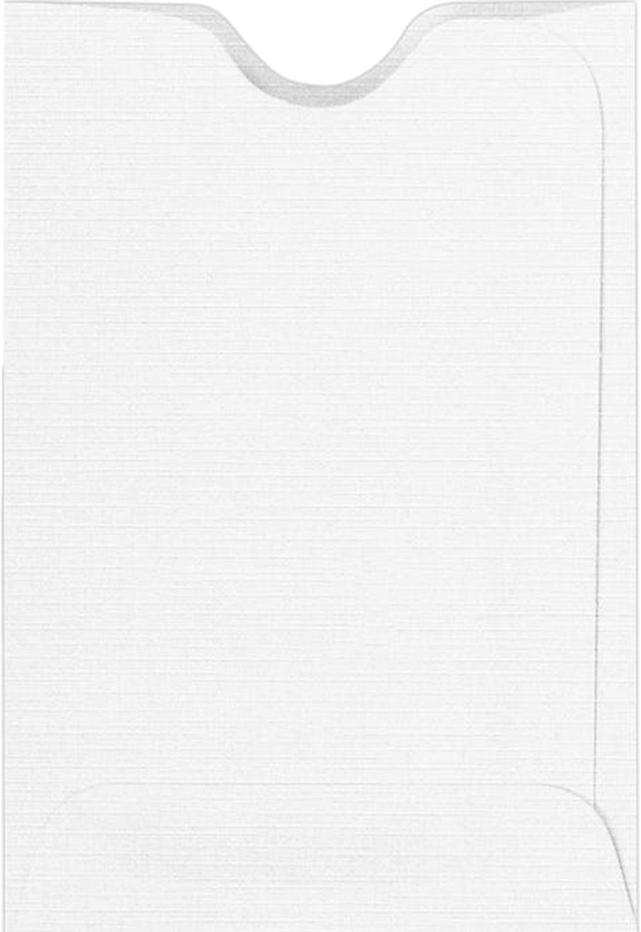 White Linen 32lb Credit Card Sleeve (2 3/8 x 3 1/2)
