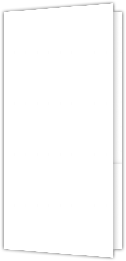 White Semi-Gloss 10pt C1S 3 1/2 x 7 One Pocket Key Card Holders with 2 1/2 Inch Pocket