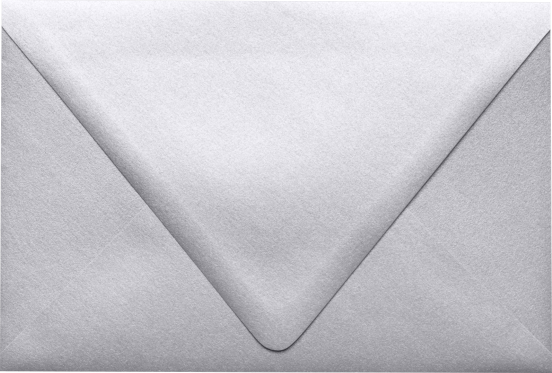 Silver Metallic 32lb 6 x 9 Booklet Contour Flap Envelopes