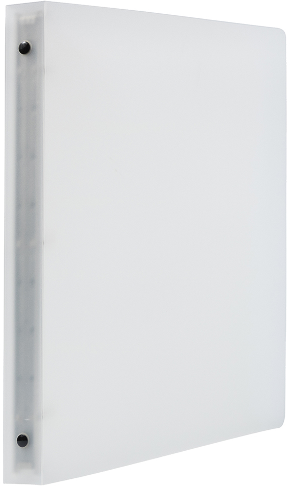 Clear Frosted Plastic 3/4 Inch 3-Ring Binder