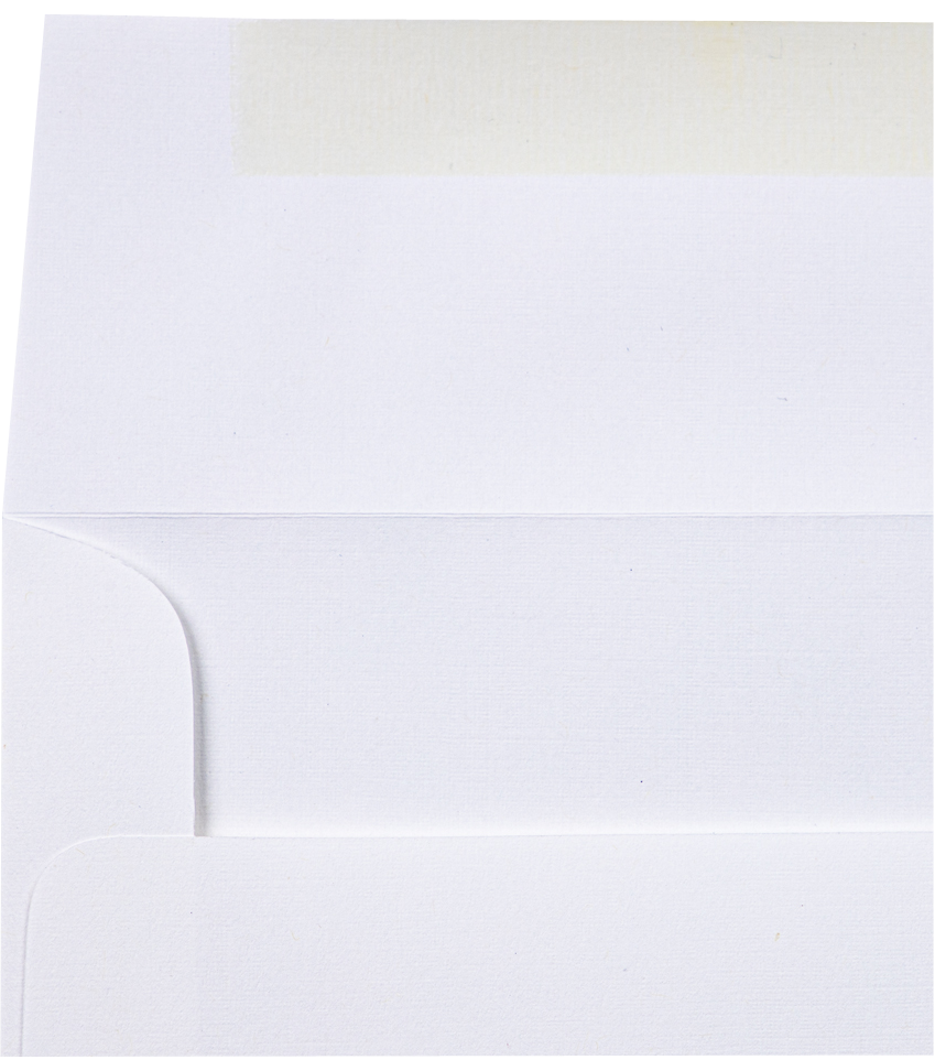 White Linen 32lb Strathmore #10 Regular Premium Envelopes (4 1/8 x 9 1/2)