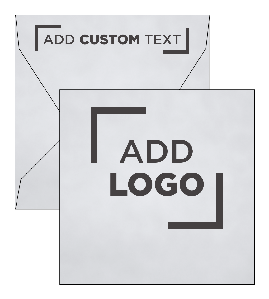 Silver Metallic 32lb 6 1/2 x 6 1/2 Square Contour Flap Envelopes