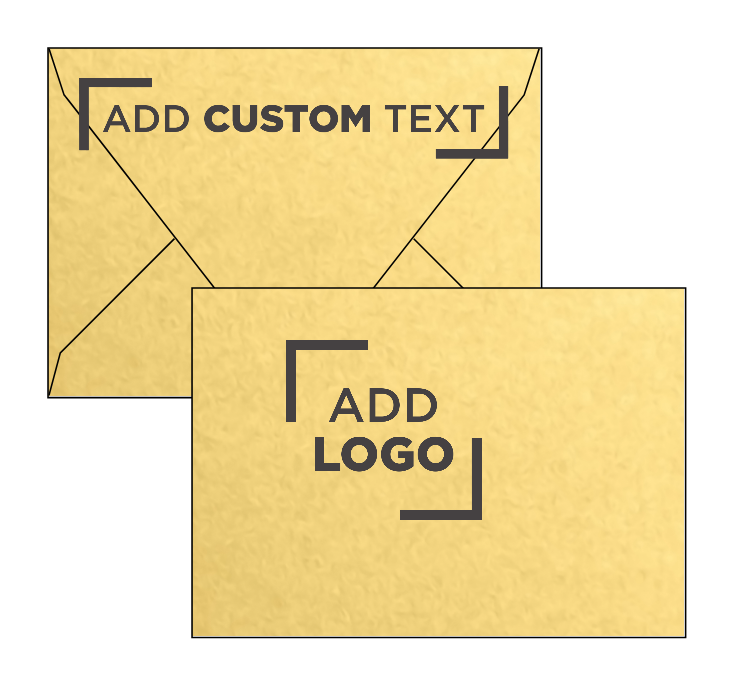Gold Metallic 32lb A1 Contour Flap Envelopes (3 5/8 x 5 1/8)