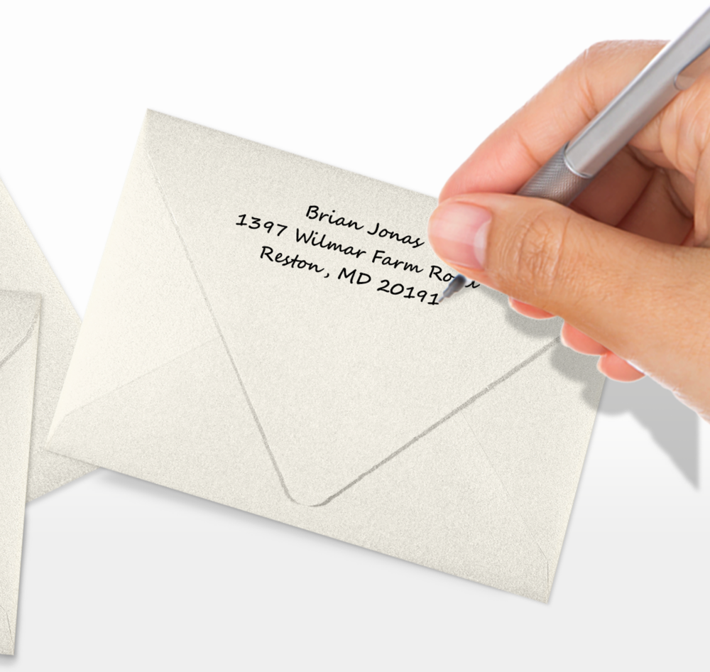 White Quartz Metallic 32lb A1 Contour Flap Envelopes (3 5/8 x 5 1/8)