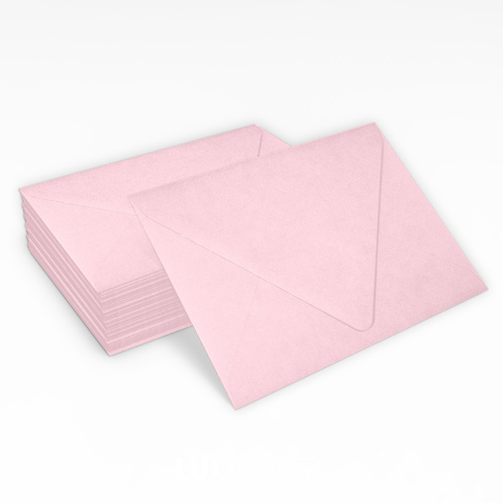 Baby Candy Pink 32lb A1 Contour Flap Envelopes (3 5/8 x 5 1/8)