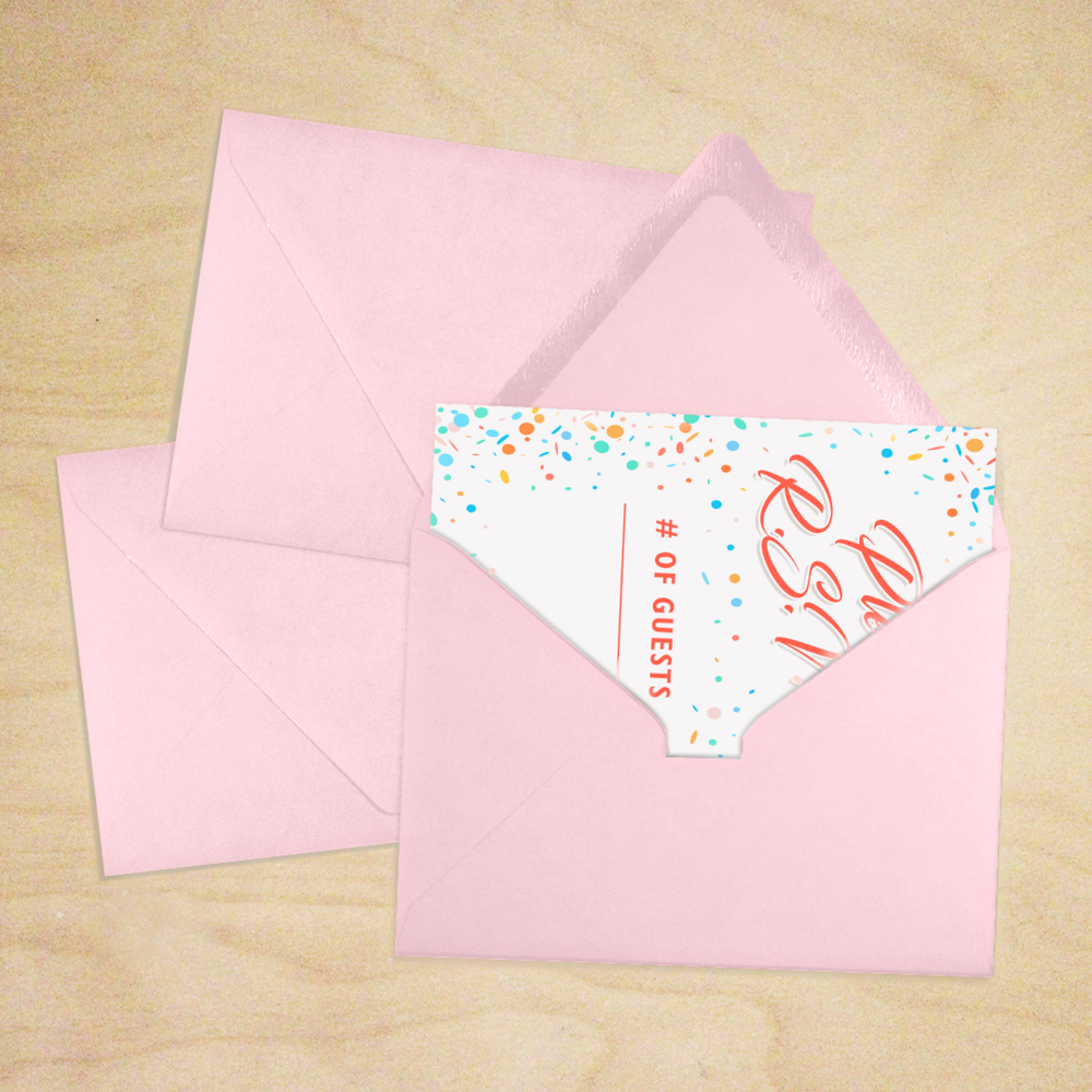 Baby Candy Pink 32lb A1 Contour Flap Envelopes (3 5/8 x 5 1/8)