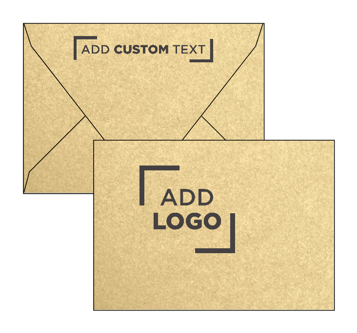 Light Gold Blonde Metallic 32lb A1 Contour Flap Envelopes (3 5/8 x 5 1/8)