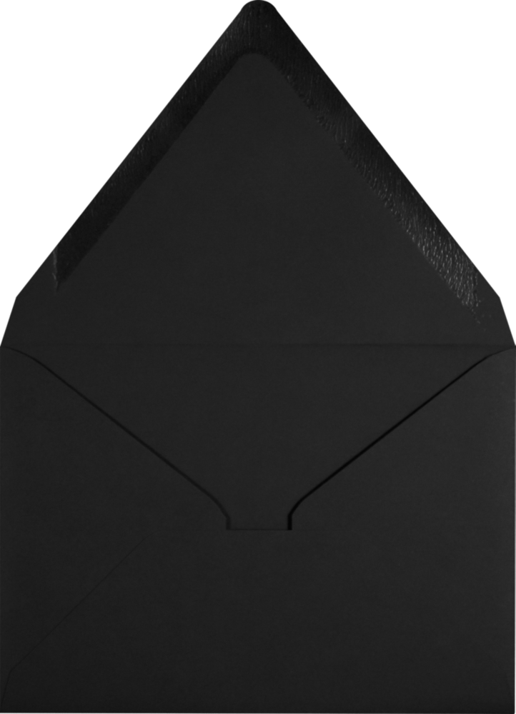 Smooth Midnight Black 32lb A1 Contour Flap Envelopes (3 5/8 x 5 1/8)